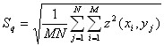 Equation - Sq - RMS Roughness